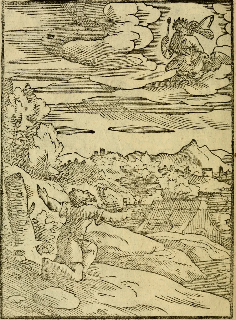 An illustration from Aisopou mythoi, 1644, leaf 29