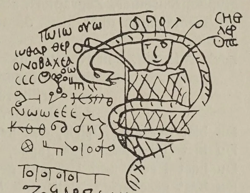 An illustration from Akephalos, der kopflose gott, 1926, leaf 43