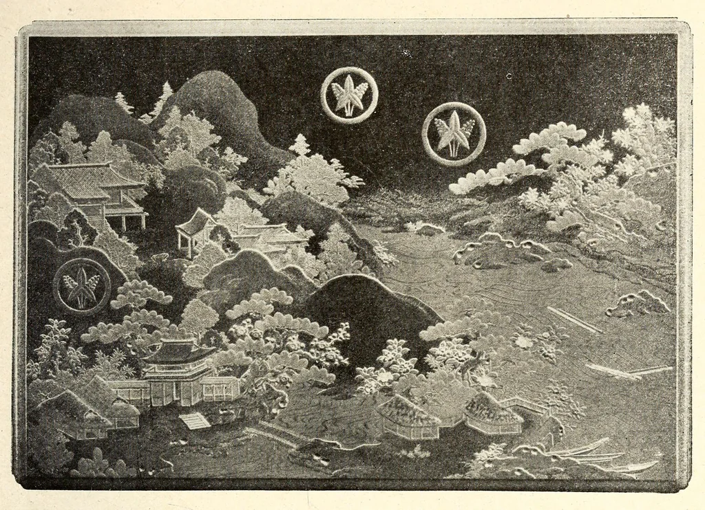 An illustration from Akimoto Shishaku-ke onzoki nyusatsu, 1917, leaf 160