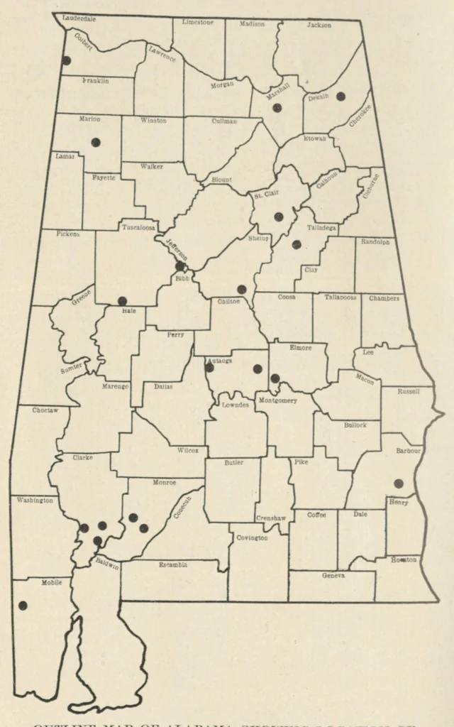 An illustration from Alabama Geological Survey Bulletin 41 - Ochers of Alabama, 1930, leaf 19