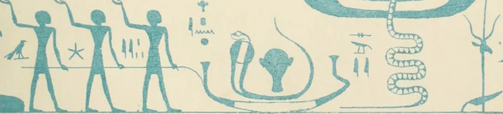 An illustration from The alabaster sarcophagus of Oimeneptah I., king of Egypt : now in Sir John Soane's Museum, Lincoln's Inn Fields, 1864, leaf 100