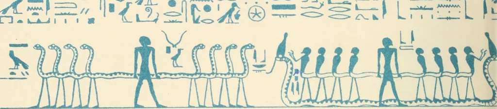An illustration from The alabaster sarcophagus of Oimeneptah I., king of Egypt : now in Sir John Soane's Museum, Lincoln's Inn Fields, 1864, leaf 103