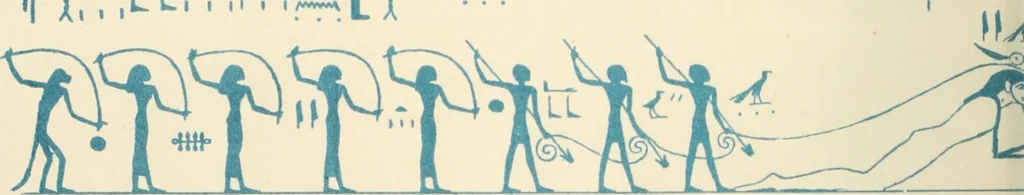 An illustration from The alabaster sarcophagus of Oimeneptah I., king of Egypt : now in Sir John Soane's Museum, Lincoln's Inn Fields, 1864, leaf 103