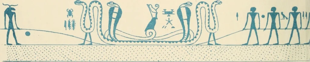An illustration from The alabaster sarcophagus of Oimeneptah I., king of Egypt : now in Sir John Soane's Museum, Lincoln's Inn Fields, 1864, leaf 103