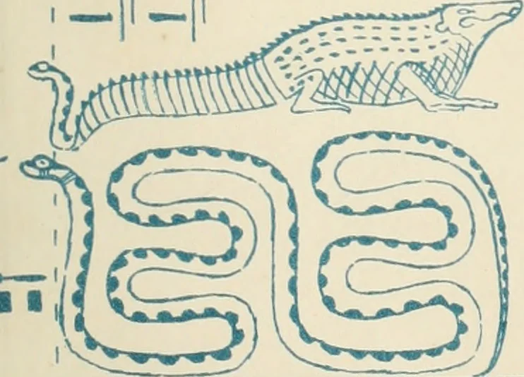 An illustration from The alabaster sarcophagus of Oimeneptah I., king of Egypt : now in Sir John Soane's Museum, Lincoln's Inn Fields, 1864, leaf 104
