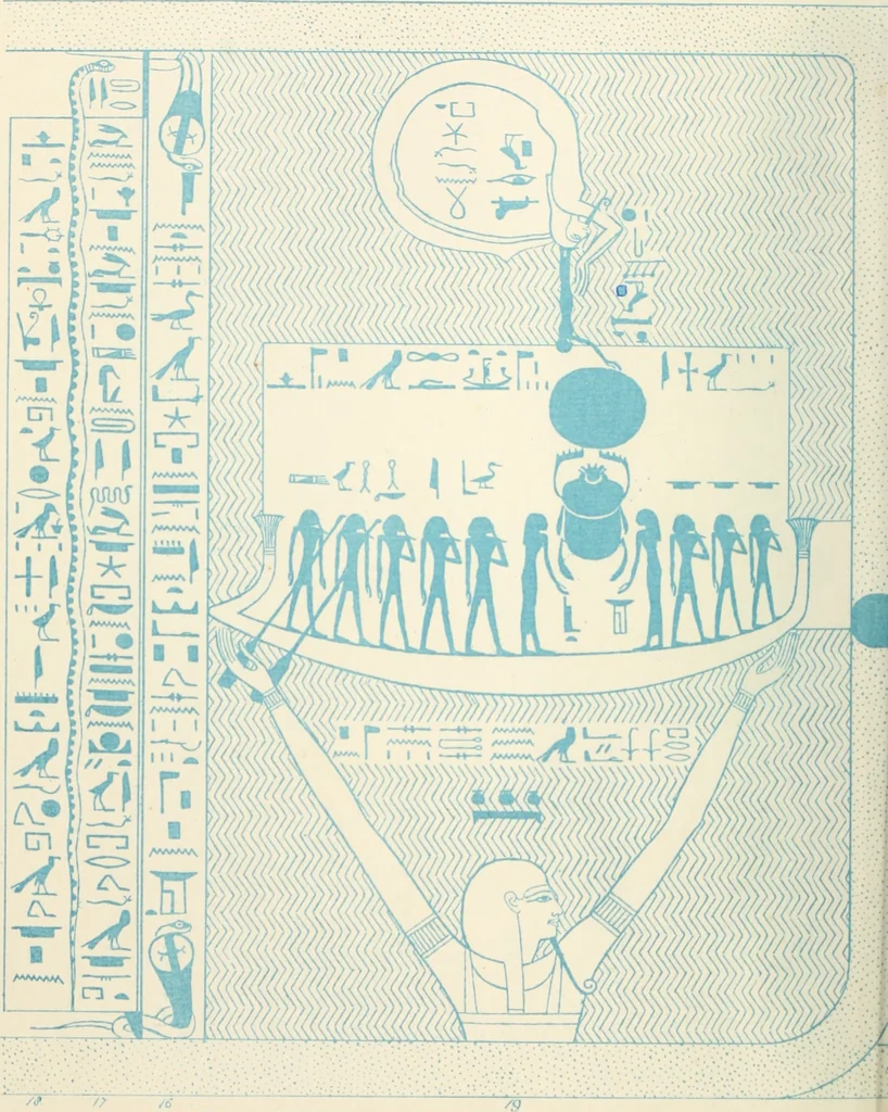 An illustration from The alabaster sarcophagus of Oimeneptah I., king of Egypt : now in Sir John Soane's Museum, Lincoln's Inn Fields, 1864, leaf 115