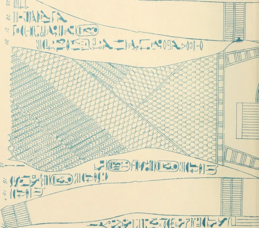 An illustration from The alabaster sarcophagus of Oimeneptah I., king of Egypt : now in Sir John Soane's Museum, Lincoln's Inn Fields, 1864, leaf 119