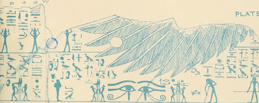 An illustration from The alabaster sarcophagus of Oimeneptah I., king of Egypt : now in Sir John Soane's Museum, Lincoln's Inn Fields, 1864, leaf 128