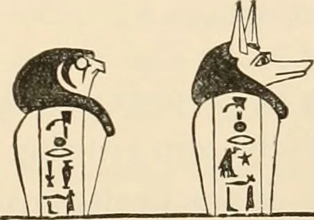An illustration from The alabaster sarcophagus of Oimeneptah I., king of Egypt : now in Sir John Soane's Museum, Lincoln's Inn Fields, 1864, leaf 32