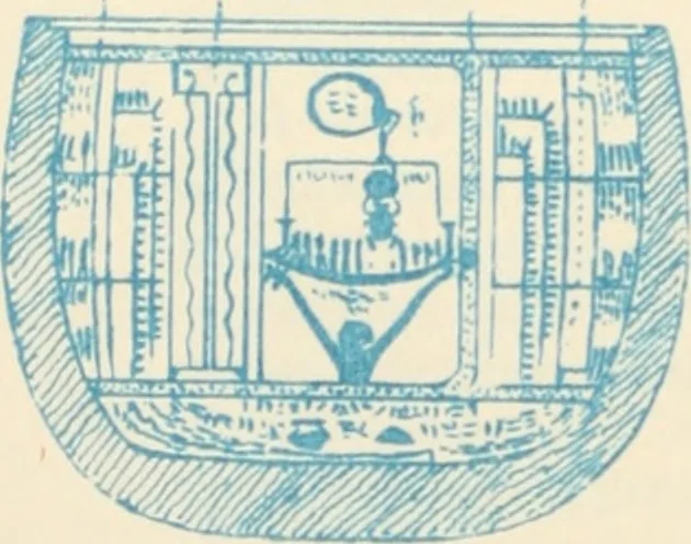 An illustration from The alabaster sarcophagus of Oimeneptah I., king of Egypt : now in Sir John Soane's Museum, Lincoln's Inn Fields, 1864, leaf 59