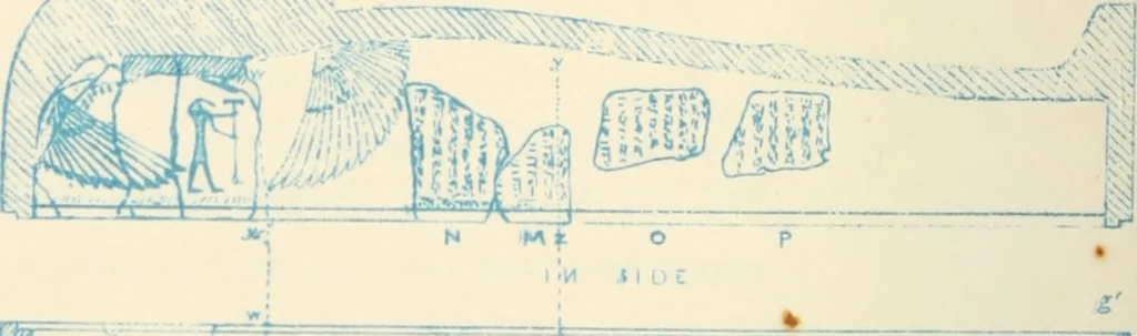An illustration from The alabaster sarcophagus of Oimeneptah I., king of Egypt : now in Sir John Soane's Museum, Lincoln's Inn Fields, 1864, leaf 59