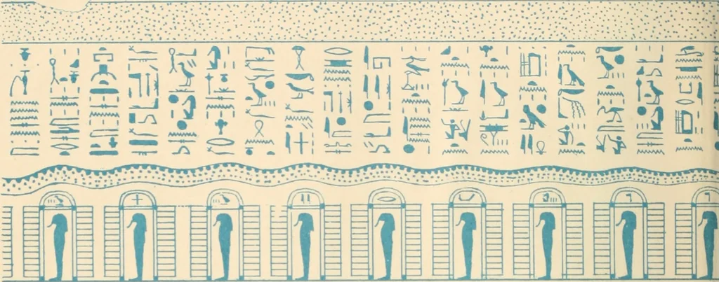 An illustration from The alabaster sarcophagus of Oimeneptah I., king of Egypt : now in Sir John Soane's Museum, Lincoln's Inn Fields, 1864, leaf 67