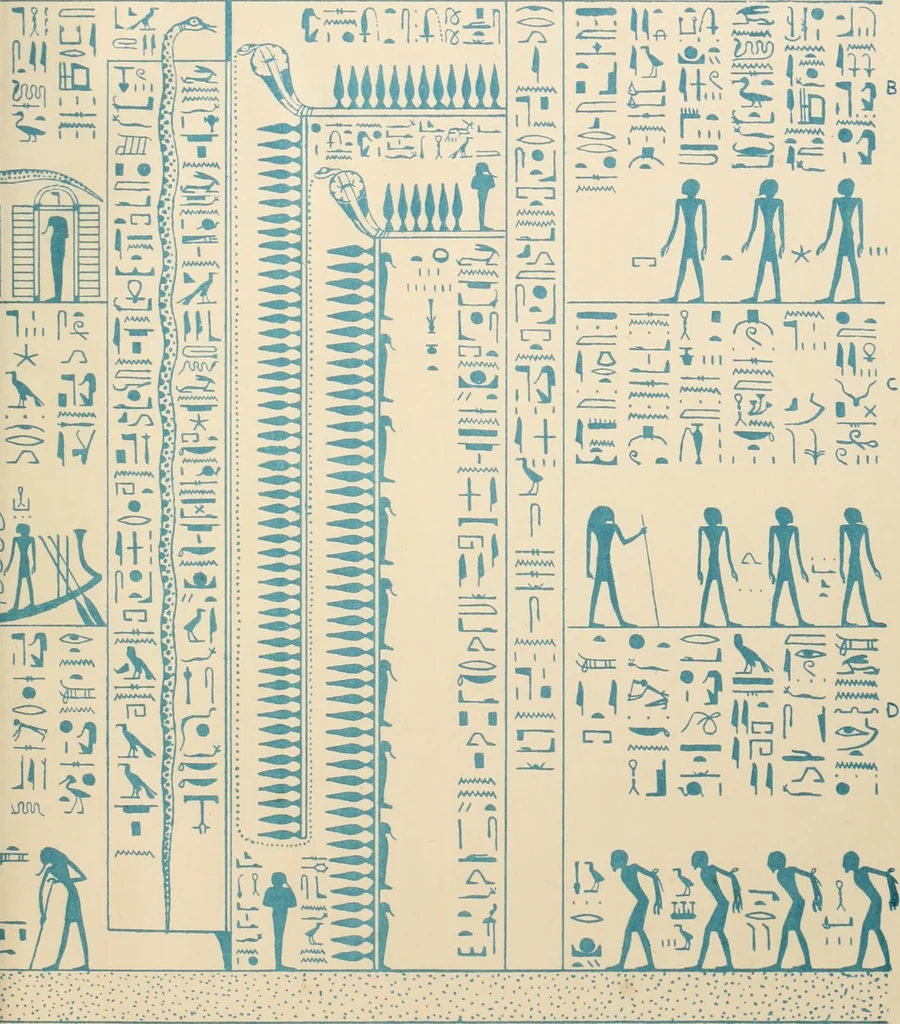 An illustration from The alabaster sarcophagus of Oimeneptah I., king of Egypt : now in Sir John Soane's Museum, Lincoln's Inn Fields, 1864, leaf 68