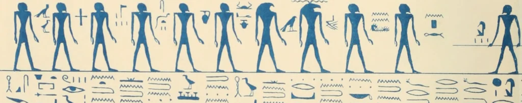 An illustration from The alabaster sarcophagus of Oimeneptah I., king of Egypt : now in Sir John Soane's Museum, Lincoln's Inn Fields, 1864, leaf 71