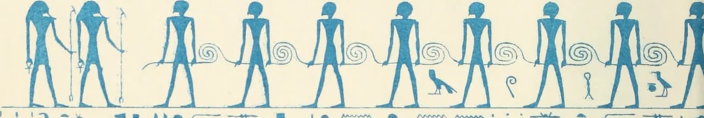 An illustration from The alabaster sarcophagus of Oimeneptah I., king of Egypt : now in Sir John Soane's Museum, Lincoln's Inn Fields, 1864, leaf 79