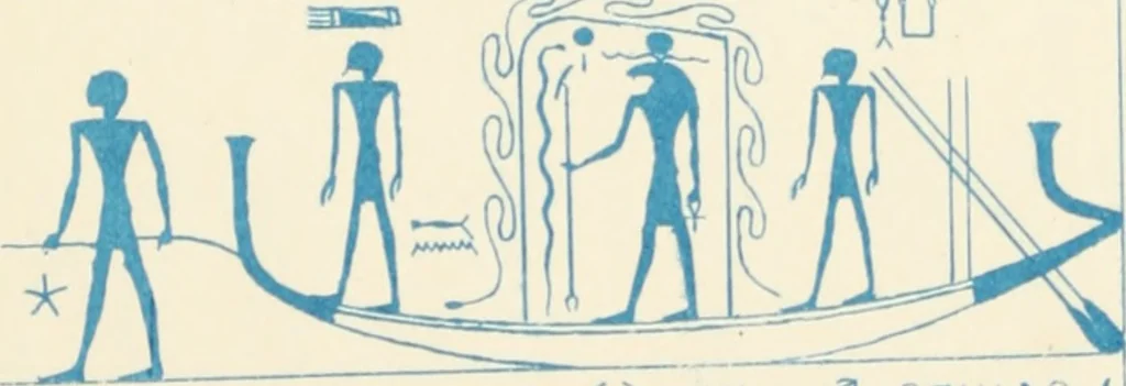 An illustration from The alabaster sarcophagus of Oimeneptah I., king of Egypt : now in Sir John Soane's Museum, Lincoln's Inn Fields, 1864, leaf 83