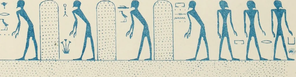 An illustration from The alabaster sarcophagus of Oimeneptah I., king of Egypt : now in Sir John Soane's Museum, Lincoln's Inn Fields, 1864, leaf 84