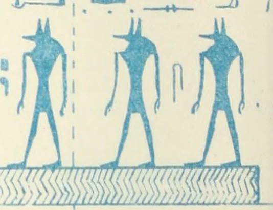 An illustration from The alabaster sarcophagus of Oimeneptah I., king of Egypt : now in Sir John Soane's Museum, Lincoln's Inn Fields, 1864, leaf 87