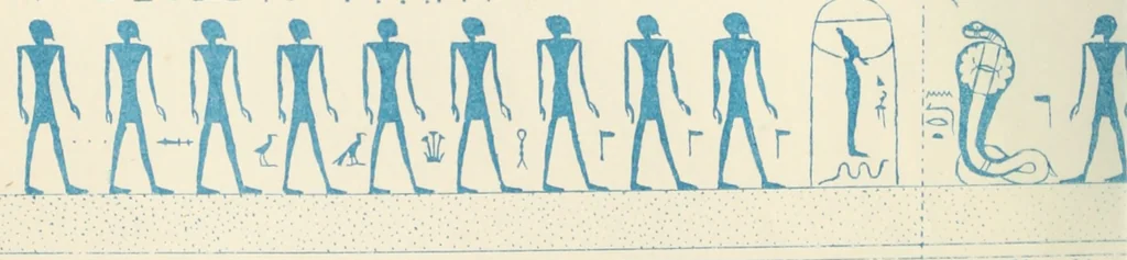 An illustration from The alabaster sarcophagus of Oimeneptah I., king of Egypt : now in Sir John Soane's Museum, Lincoln's Inn Fields, 1864, leaf 87