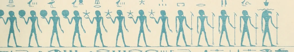 An illustration from The alabaster sarcophagus of Oimeneptah I., king of Egypt : now in Sir John Soane's Museum, Lincoln's Inn Fields, 1864, leaf 96