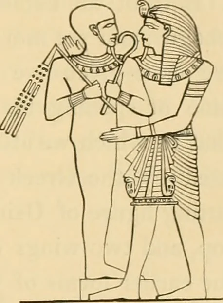 An illustration from The alabaster sarcophagus of Oimeneptah I., King of Egypt : now in Sir John Soane's Museum, Lincoln's Inn Fields, 1864, leaf 12