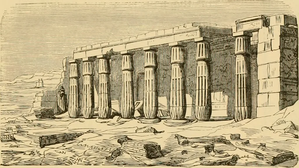 An illustration from The alabaster sarcophagus of Oimeneptah I., King of Egypt : now in Sir John Soane's Museum, Lincoln's Inn Fields, 1864, leaf 18