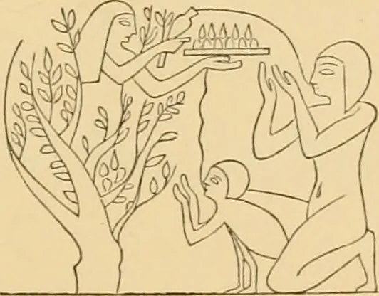 An illustration from The alabaster sarcophagus of Oimeneptah I., King of Egypt : now in Sir John Soane's Museum, Lincoln's Inn Fields, 1864, leaf 2