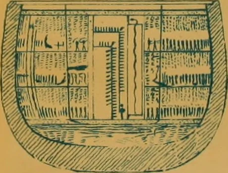 An illustration from The alabaster sarcophagus of Oimeneptah I., King of Egypt : now in Sir John Soane's Museum, Lincoln's Inn Fields, 1864, leaf 56