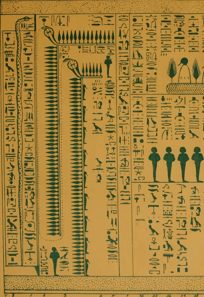 An illustration from The alabaster sarcophagus of Oimeneptah I., King of Egypt : now in Sir John Soane's Museum, Lincoln's Inn Fields, 1864, leaf 58