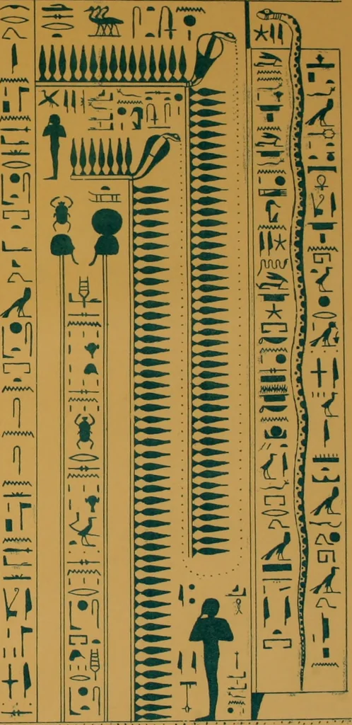 An illustration from The alabaster sarcophagus of Oimeneptah I., King of Egypt : now in Sir John Soane's Museum, Lincoln's Inn Fields, 1864, leaf 72
