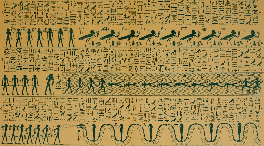 An illustration from The alabaster sarcophagus of Oimeneptah I., King of Egypt : now in Sir John Soane's Museum, Lincoln's Inn Fields, 1864, leaf 82