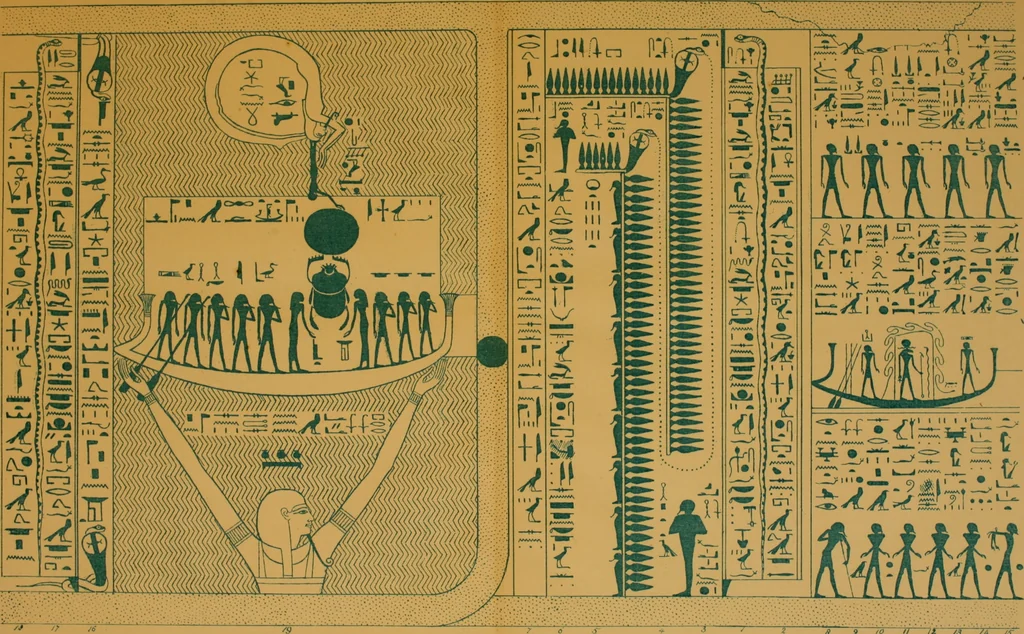 An illustration from The alabaster sarcophagus of Oimeneptah I., King of Egypt : now in Sir John Soane's Museum, Lincoln's Inn Fields, 1864, leaf 84