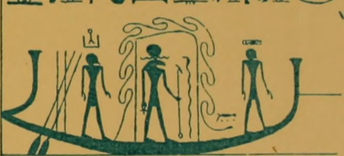 An illustration from The alabaster sarcophagus of Oimeneptah I., King of Egypt : now in Sir John Soane's Museum, Lincoln's Inn Fields, 1864, leaf 84