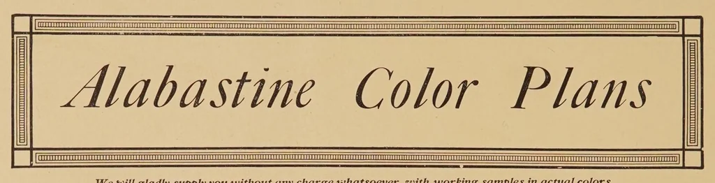 An illustration from The Alabastine book, 1910, leaf 14