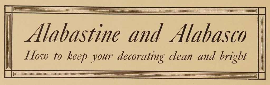 An illustration from The Alabastine book, 1910, leaf 6