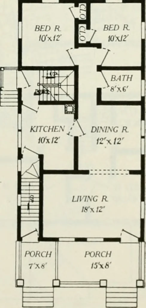 An illustration from Aladdin homes : "built in a day" Catalog no. 29, 1917, leaf 102