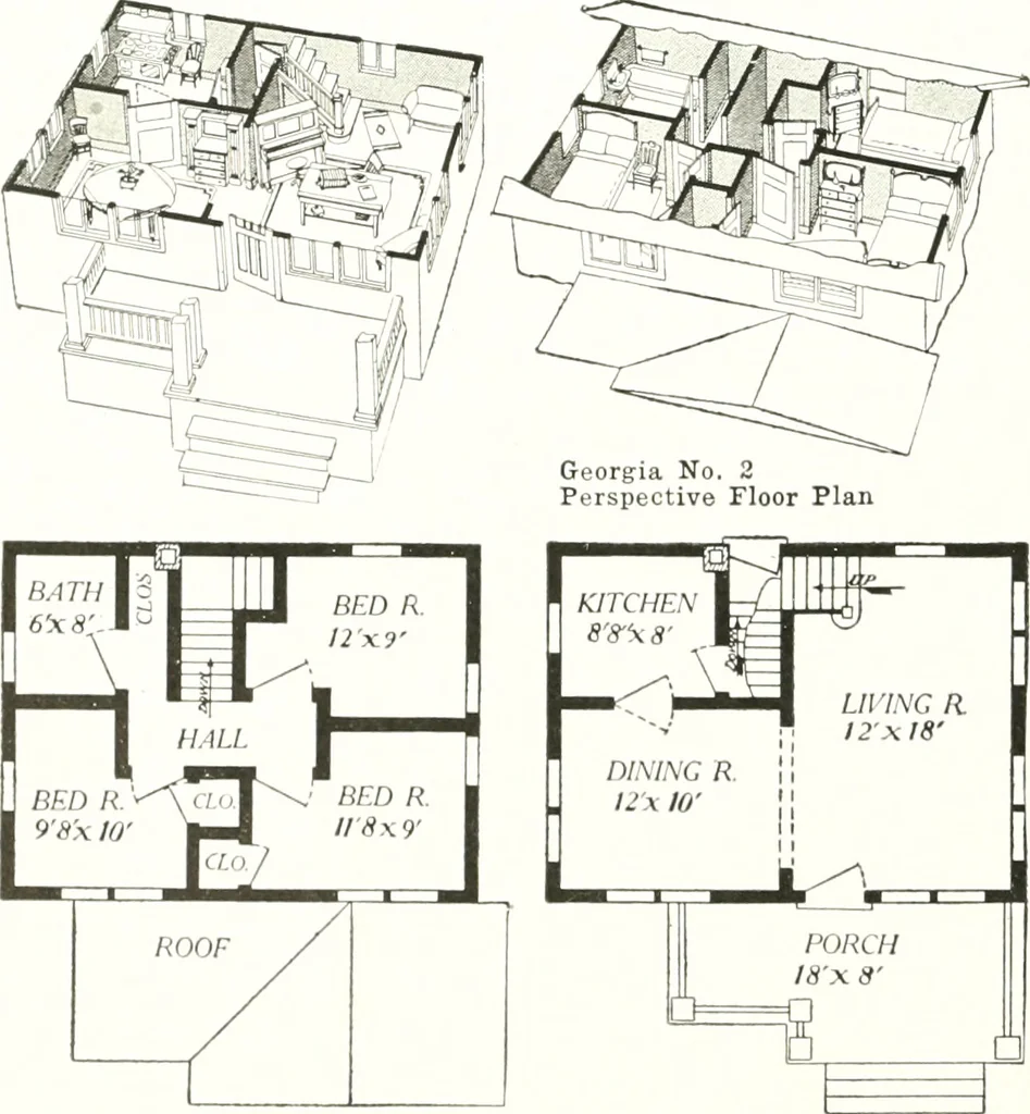 An illustration from Aladdin homes : "built in a day" Catalog no. 29, 1917, leaf 103