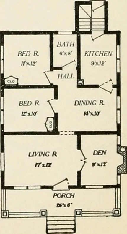An illustration from Aladdin homes : "built in a day" Catalog no. 29, 1917, leaf 105