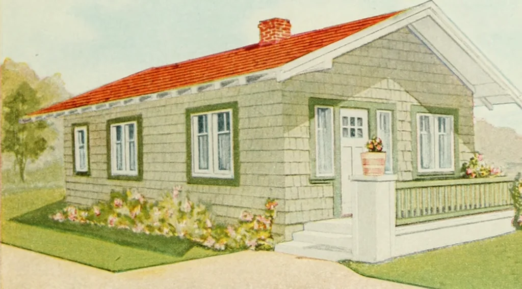 An illustration from Aladdin homes : "built in a day" Catalog no. 29, 1917, leaf 106