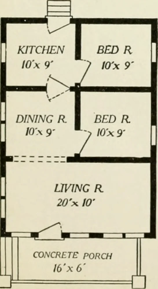 An illustration from Aladdin homes : "built in a day" Catalog no. 29, 1917, leaf 106