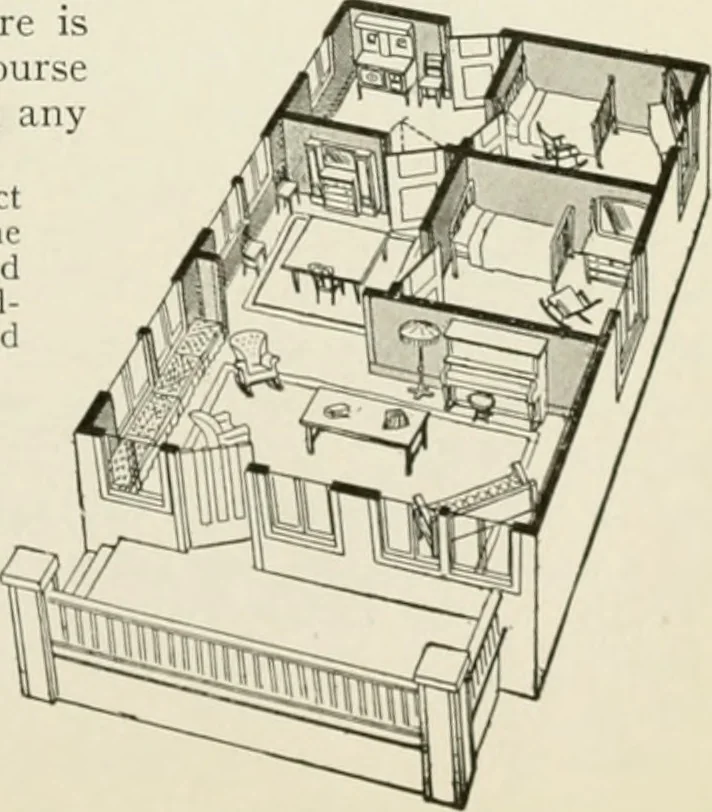 An illustration from Aladdin homes : "built in a day" Catalog no. 29, 1917, leaf 106