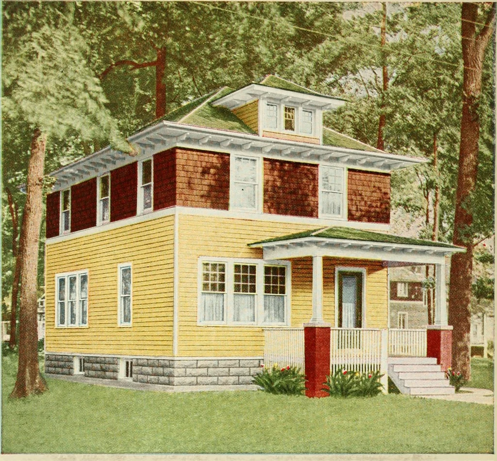 An illustration from Aladdin homes : "built in a day" Catalog no. 29, 1917, leaf 107