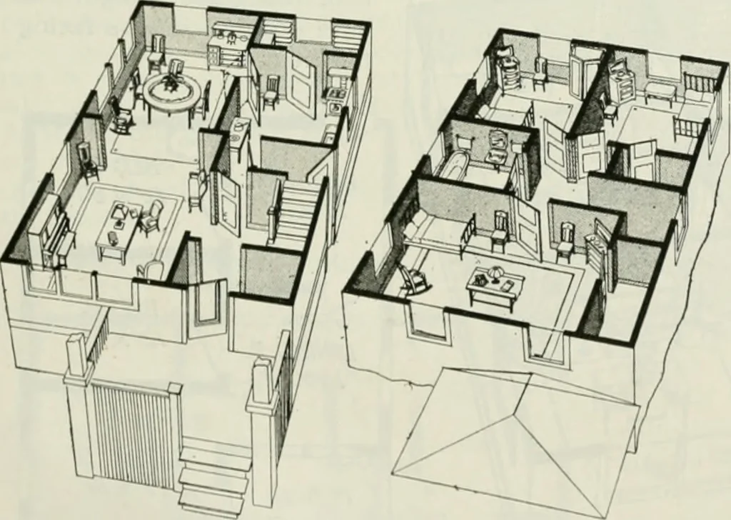 An illustration from Aladdin homes : "built in a day" Catalog no. 29, 1917, leaf 108