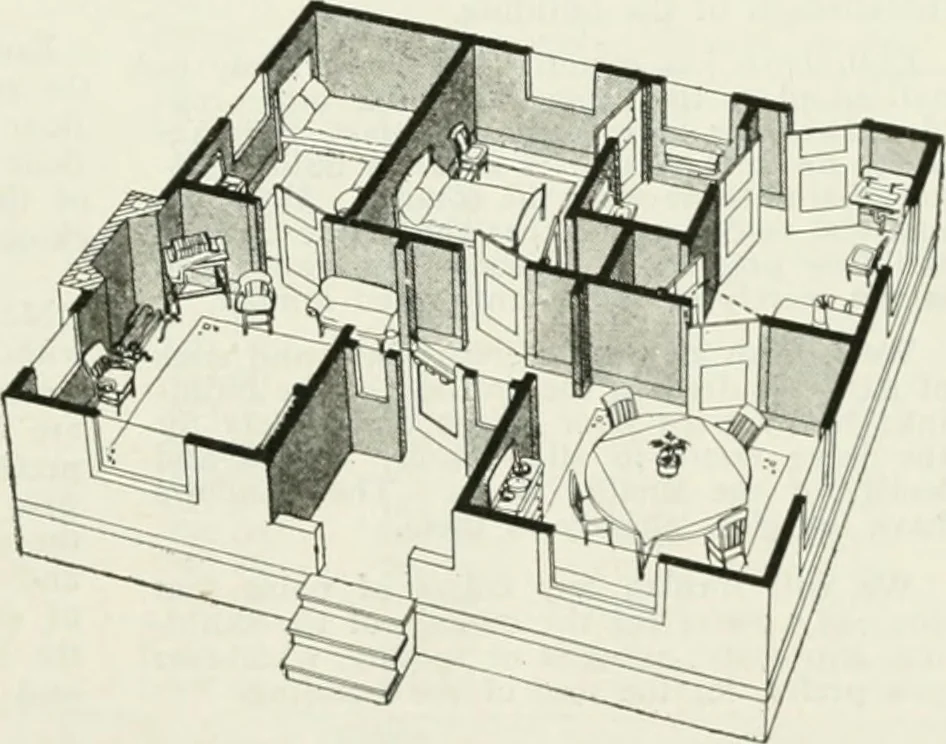 An illustration from Aladdin homes : "built in a day" Catalog no. 29, 1917, leaf 110