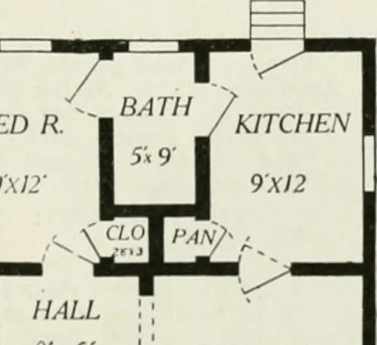An illustration from Aladdin homes : "built in a day" Catalog no. 29, 1917, leaf 110