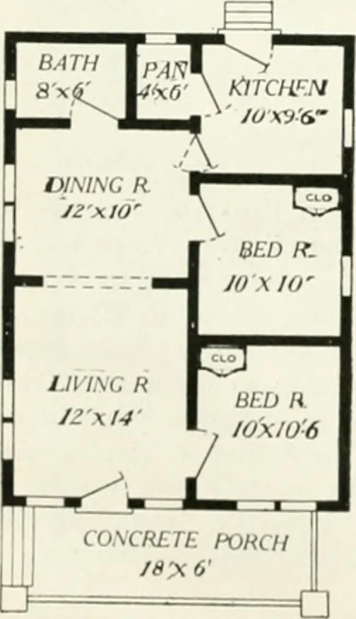 An illustration from Aladdin homes : "built in a day" Catalog no. 29, 1917, leaf 20