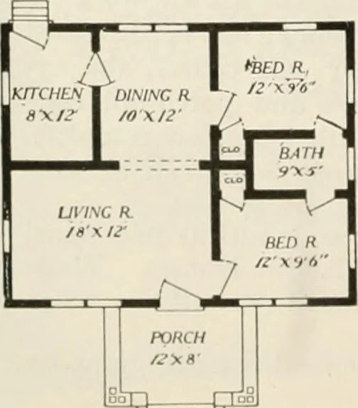 An illustration from Aladdin homes : "built in a day" Catalog no. 29, 1917, leaf 21