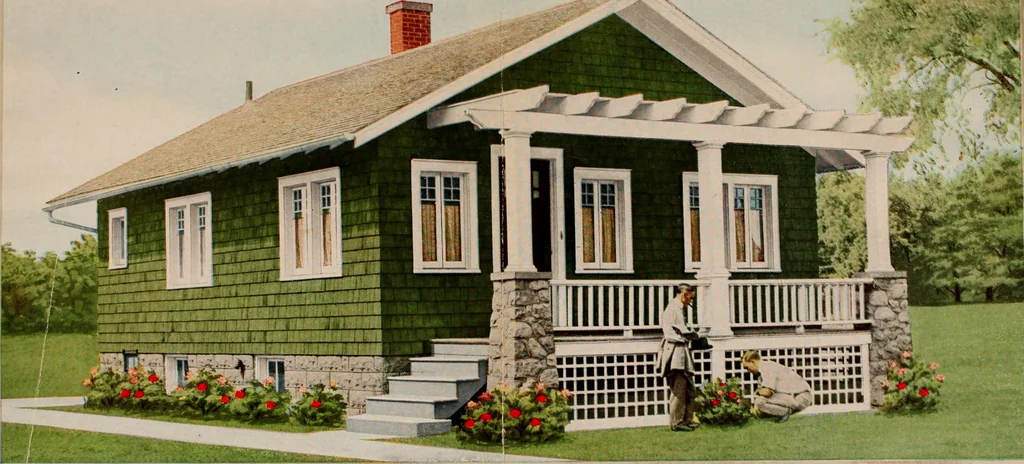 An illustration from Aladdin homes : "built in a day" Catalog no. 29, 1917, leaf 23