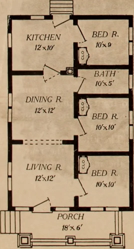 An illustration from Aladdin homes : "built in a day" Catalog no. 29, 1917, leaf 23