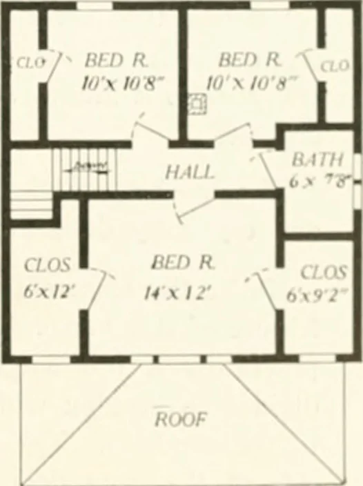 An illustration from Aladdin homes : "built in a day" Catalog no. 29, 1917, leaf 24